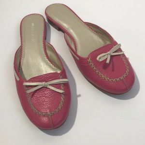 Women’s Willi Smith pink mules 9M